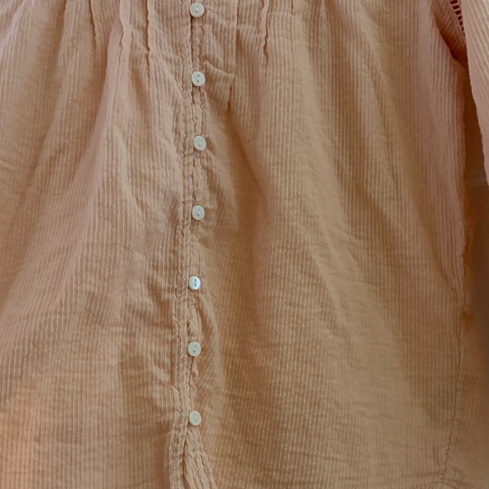 Quince Pink Ruffled Blouse - Picture 4 of 9